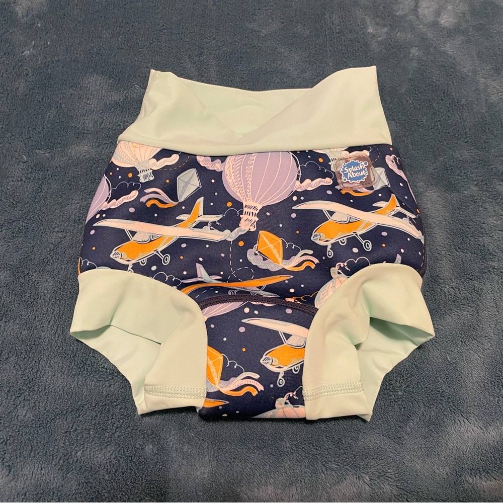 Balloon Patterned Kids Happy Nappy Duo Swim Diaper, size XXL 2-3 years